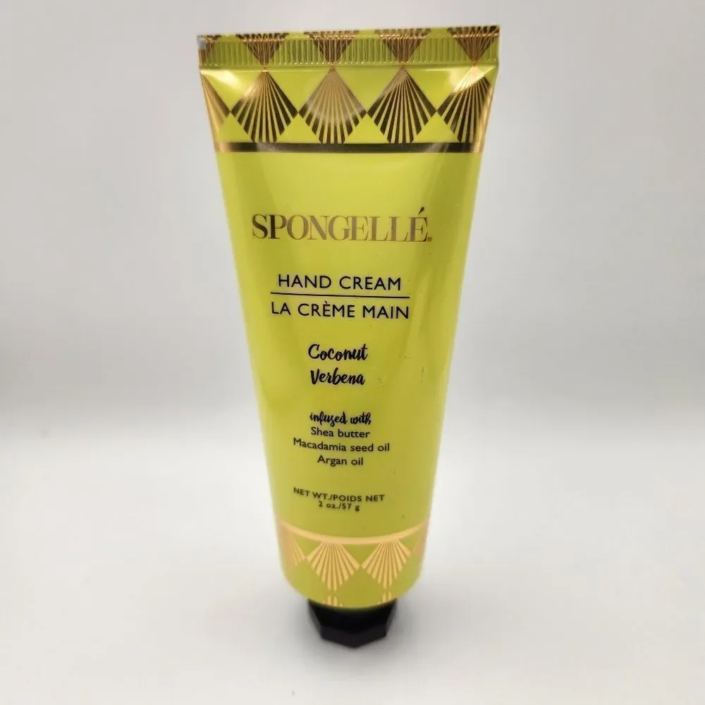 Spongelle Coconut Verbena Hand Cream Shea Butter and Argan Oil 2oz